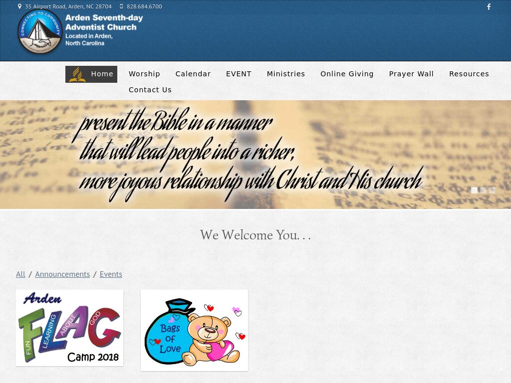SO Services: Arden Adventist Homepage Auto Snag